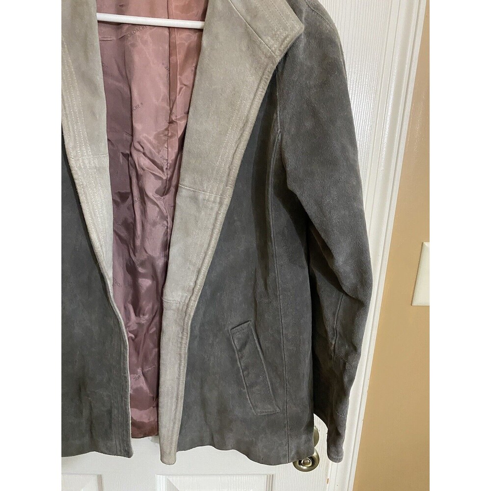 Vintage Jordache 100% Suede Cowhide Leather With Pockets Men’s Jacket Size Large - Picture 6 of 16